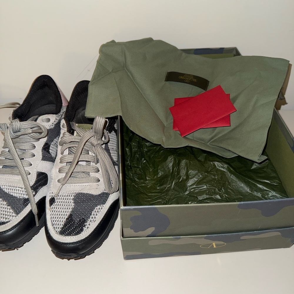 Valentino Black and Gray Women's Sneakers